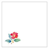カミイソ産商 敷紙 和紙5寸懐紙 No.7285 寒椿 70027285 1袋(100個)（直送品）