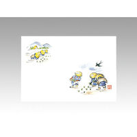 カミイソ産商 テーブルマット 尺3寸 No.263 田植 72000263 1袋(100個)（直送品）