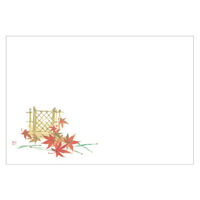 カミイソ産商 テーブルマット 尺3寸 No.322 もみじ 72000322 1袋(100個)（直送品）