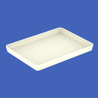 三甲 コンテナ ばんじゅうM中トレー1/8 ホワイト 860133 1ケース(200個)（直送品）