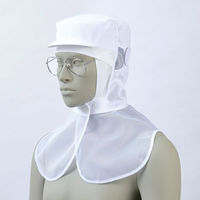 住商モンブラン 衛生用帽子 9-1055_LL 頭巾帽子 兼用 白 LL 1点（直送品）