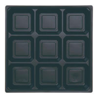 アヅミ産業 AP-70-70 9ツ仕切 (黒) AP7070BK-1 1ケース(300個(50個×6))（直送品）