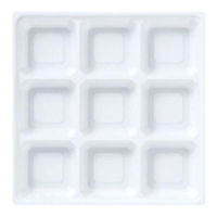 アヅミ産業 AP-80-80 9ツ仕切 (白) AP8080WH 1ケース(300個(50個×6))（直送品）