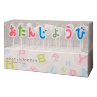 カメヤマ 贈答用飾り たんじょうびおめでとうキャンドルギフト B5534-00-40 1ケース(40個(10個×4))（直送品）