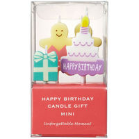 カメヤマ 贈答用飾り ハッピーバースデーキャンドルギフトミニ ピンク B5643-00-10 1ケース(40個(10個×4))（直送品）