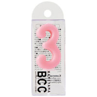 カメヤマ 贈答用飾り ナンバーキャンドルパステル 3番 B7501-07-03LP 1ケース(120個(10個×12))（直送品）