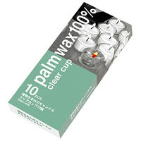 カメヤマ キャンドル 植物生まれのキャンドルクリアカップ10個入 BA719-00-10 1ケース(50個(10個×5))（直送品）