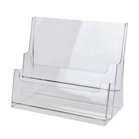 クルーズ アクリル什器 アクリルカタログケース A4横 2段 CRC8102 1点（直送品）