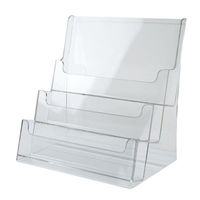 クルーズ アクリル什器 アクリルカタログケース A4横 3段 CRC8103 1点（直送品）