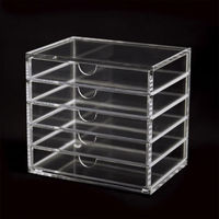 クルーズ アクリル什器 アクリル5段ケース A6 CRC8303 1点（直送品）