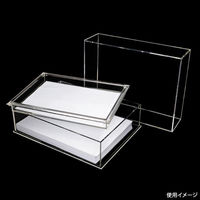 事務用品 アクリル決済箱 中蓋付