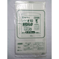 中川製袋化工 エコ材質ゴミ袋 バイオ10業務パックHD 90L H070640 1ケース(300個(10個×30))（直送品）