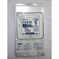 中川製袋化工 エコ材質ゴミ袋 バイオ10業務パックLD 70L H071084 1ケース(300個(10個×30))（直送品）