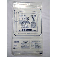 中川製袋化工 エコ材質ゴミ袋 バイオ10業務パックLD 90L H071085 1ケース(200個(10個×（直送品）
