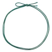 ラッピング用品 4ッ打ラメ入りゴム 2重片花結び 62cm ブルー×金 KH04262LBG 1ケース(1000個(100個×10))（直送品）