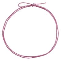 ラッピング用品 4ッ打ラメ入りゴム 2重片花結び 62cm ピンク×銀 KH04262PKS 1ケース(1000個(100個×10))（直送品）