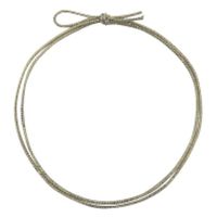イグチ ラッピング用品 4ッ打ラメ入りゴム 2重片花結び 62cm 白×金 KH04262WG 1ケース(1000個(100個×10))（直送品）