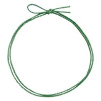 イグチ ラッピング用品 4ッ打ラメ入りゴム 2重片花結び 62cm 黄緑×銀 KH04262YGS 1ケース(1000個(100個×10))（直送品）