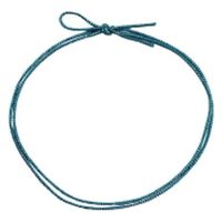 ラッピング用品 4ッ打ラメ入りゴム 2重片花結び 74cm ブルー×銀 KH04274LBS 1ケース(1000個(100個×10))（直送品）