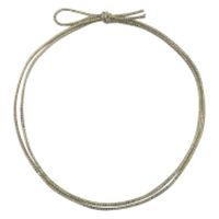 イグチ ラッピング用品 4ッ打ラメ入りゴム 2重片花結び 74cm 白×金 KH04274WG 1ケース(1000個(100個×10))（直送品）