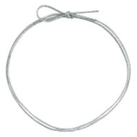イグチ ラッピング用品 4ッ打ラメ入りゴム 2重片花結び 74cm 白×銀 KH04274WS 1ケース(1000個(100個×10))（直送品）