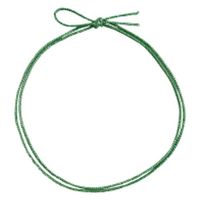 イグチ ラッピング用品 4ッ打ラメ入りゴム 2重片花結び 74cm 黄緑×銀 KH04274YGS 1ケース(1000個(100個×10))（直送品）