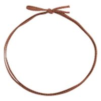 イグチ ラッピング用品 平彩ゴム 二重片花結び 中74cm 茶 KH7274BR 1ケース(1000個(50個×20))（直送品）