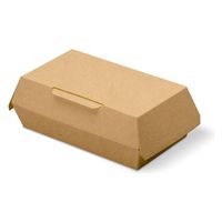 クラウンパッケージ 弁当容器 K-SC-12 茶 無地 テイクアウトボックス 1ケース(200個(50個×（直送品）