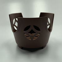 マイン 固形燃料用コンロ M10-796 丸こんろ七宝 素焼き茶(大) 1ケース(100個)（直送品）