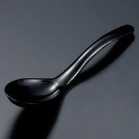 マイン メラミン食器 M10-954 レンゲ 黒 1袋(10個)（直送品）