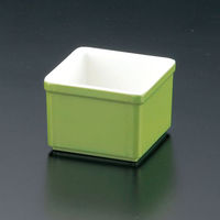 マイン 小鉢 M10-987 珍味入れ 角 ライトグリーン 1ケース(360個(10個×36))（直送品）