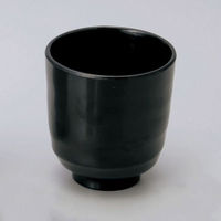 マイン メラミン食器 M11-123 湯呑み 黒 1ケース(160個(5個×32))（直送品）