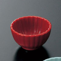 マイン メラミン食器 M11-192 小鉢 薬味入れ 赤 10個入 1点（直送品）