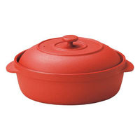 マイン 鍋 M11-297 ミニココ 楕円 レッド 1点（直送品）