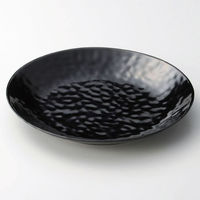 マイン メラミン食器 M11-372 大皿 φ30 黒 1袋（直送品）