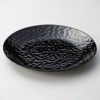 マイン メラミン食器 M11-373 大皿 φ36 黒 1袋（直送品）