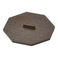 マイン M11-638 耐熱むし椀(大)用 蓋 茶 1ケース(380個(5個×76))（直送品）