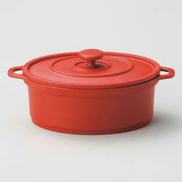 マイン 鍋 M11-711 ミニココ オーバル(小) レッド 1点（直送品）