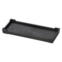 マイン カスタートレー M44-164 カスター盆 ブラック 10.5×26 1点（直送品）