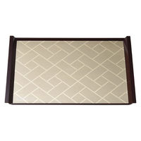 マイン お盆 M44-394 長角盆 雅 390×293 金 ノンスリップ 1ケース(30個)（直送品）