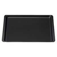 マイン お盆 M44-409 長角盆 420×294 ブラック ノンスリップ 1ケース(30個)（直送品）