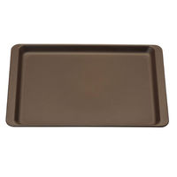 マイン お盆 M44-424 長角盆 390×273 ブラウン ノンスリップ 1ケース(30個)（直送品）