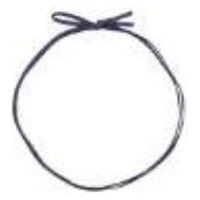 イグチ 装飾資材 平彩ゴム 二重片花結び 小62cm 紫 OKKH7262P 1ケース(1000個(100個×10))（直送品）