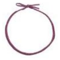 イグチ 装飾資材 平彩ゴム 二重片花結び 小62cm エンジ OKKH7262WI 1ケース(1000個(100個×10))（直送品）