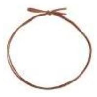 イグチ 装飾資材 平彩ゴム 二重片花結び 大94cm 茶 OKKH7294BR 1ケース(1000個(100個×10))（直送品）