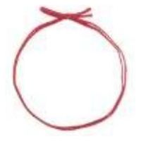 イグチ 装飾資材 平彩ゴム 二重片花結び 大94cm 赤 OKKH7294R 1ケース(1000個(100個×10))（直送品）