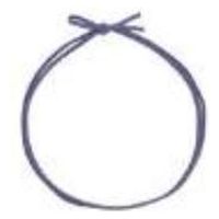 イグチ 装飾資材 平彩ゴム 二重片花結び 大94cm 藤色 OKKH7294V 1ケース(1000個(100個×10))（直送品）