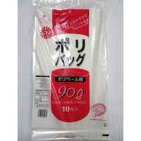 中川製袋化工 LDゴミ袋 透明ポリバッグ 90L S022672 1ケース(200個(10個×20))（直送品）