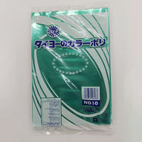中川製袋化工 ローデンポリ袋 カラーポリ(グリーン)No.10 S222987 1ケース(4000個(1000個×4))（直送品）