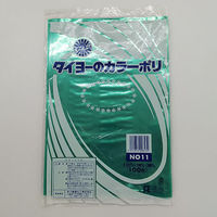 中川製袋化工 ローデンポリ袋 カラーポリ(グリーン)No.11 S222989 1ケース(4000個(1000個×4))（直送品）